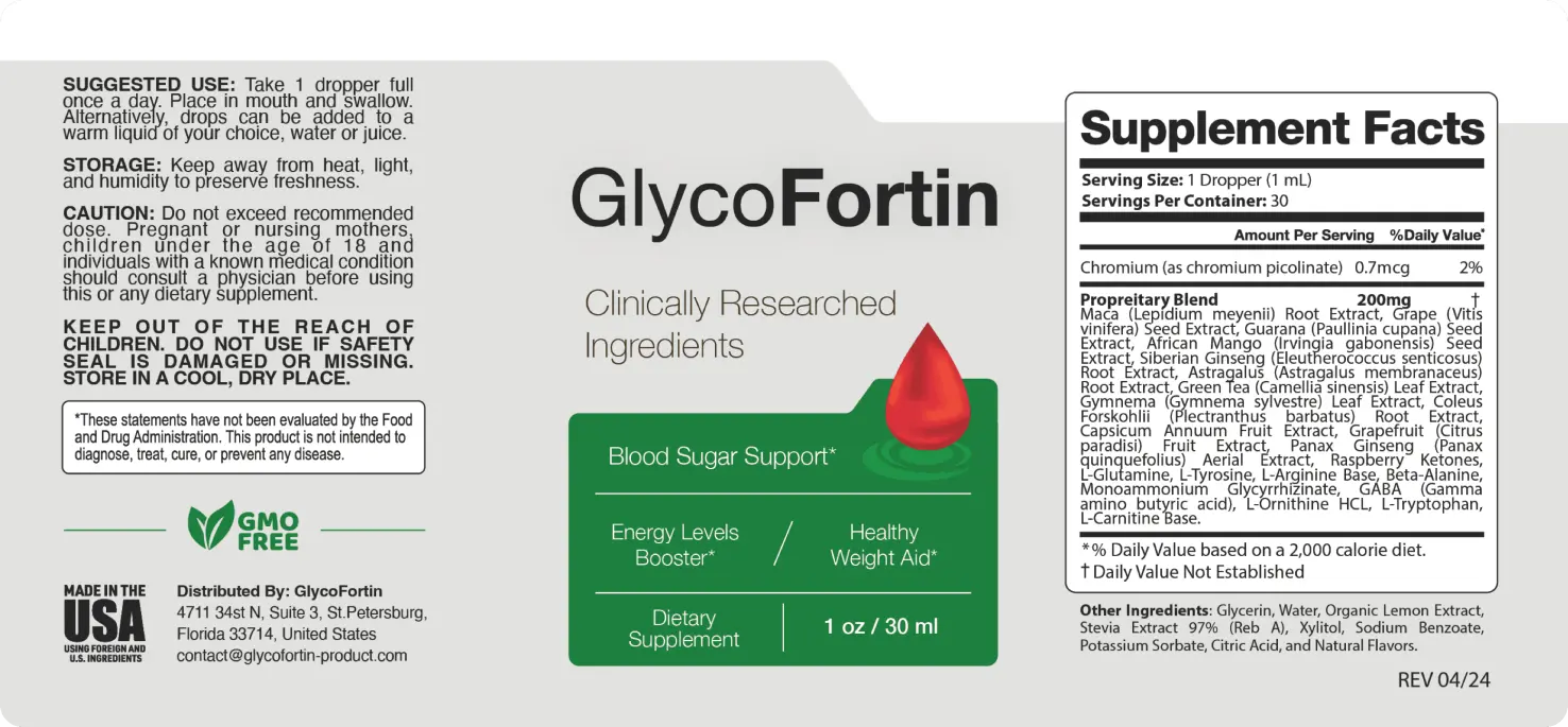 GlycoFortin Label 