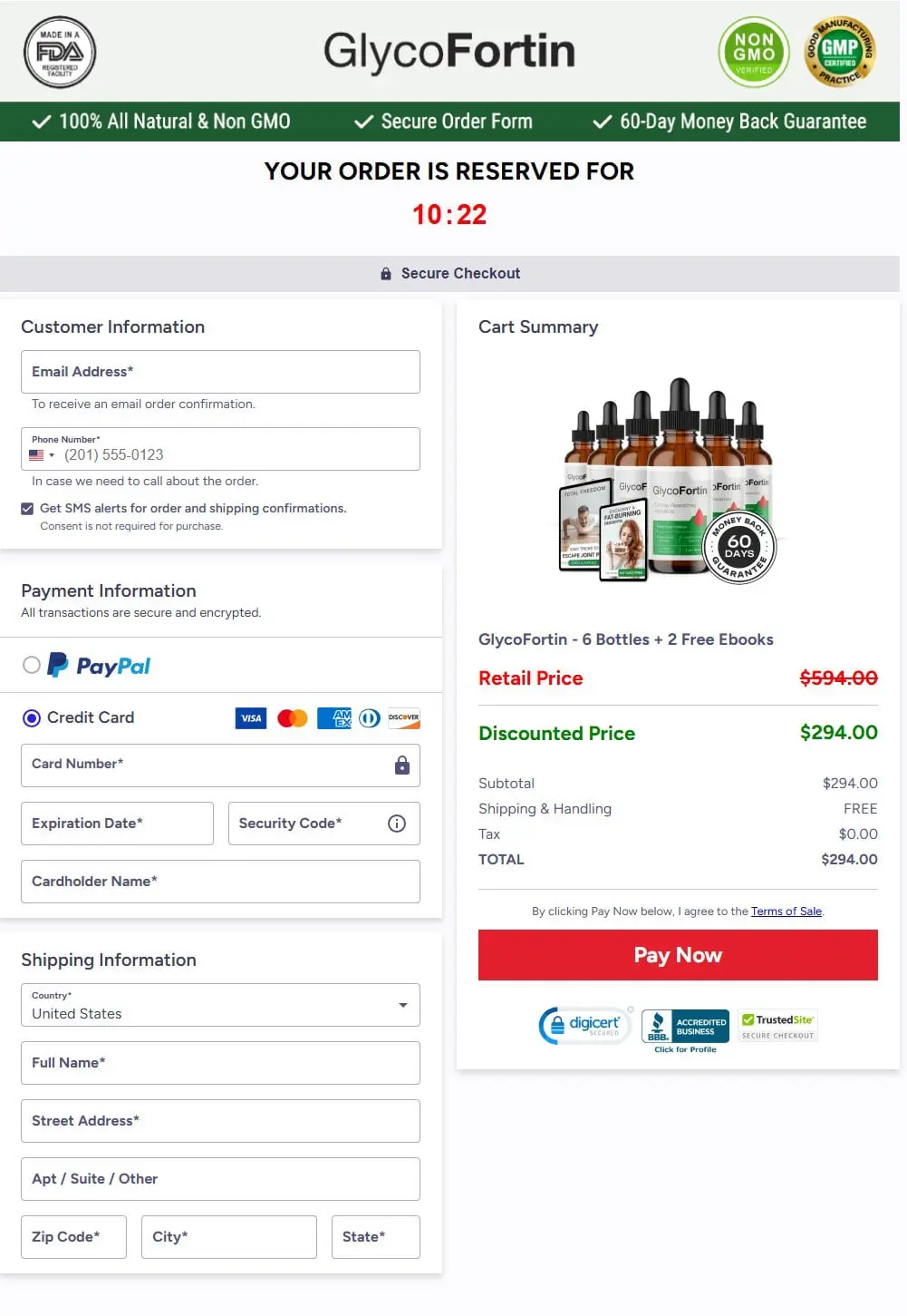 GlycoFortin Order Form